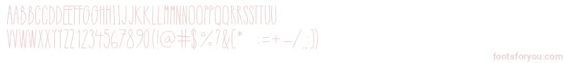 Refresh Regular Font – Pink Fonts on White Background