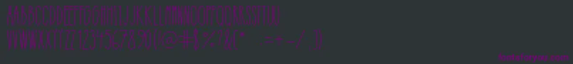 Refresh Regular Font – Purple Fonts on Black Background