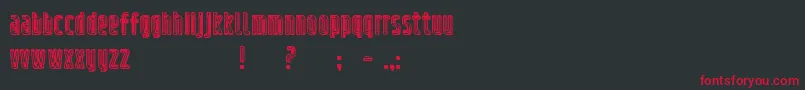 refrigerator chrome Font – Red Fonts on Black Background