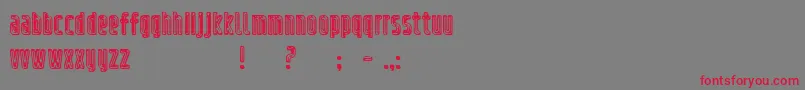 refrigerator chrome Font – Red Fonts on Gray Background