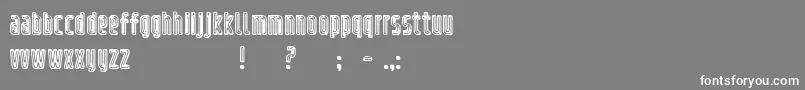 フォントrefrigerator chrome – 灰色の背景に白い文字