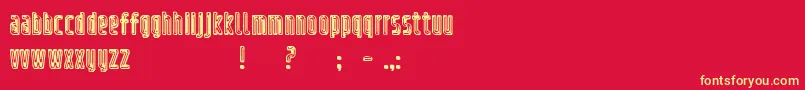 refrigerator chrome Font – Yellow Fonts on Red Background