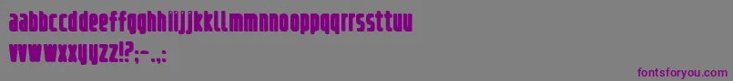 refrigerator fill Font – Purple Fonts on Gray Background