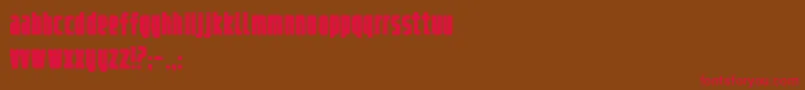 refrigerator fill Font – Red Fonts on Brown Background