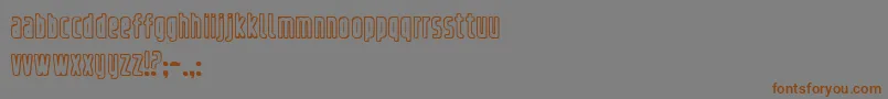 refrigerator outline Font – Brown Fonts on Gray Background