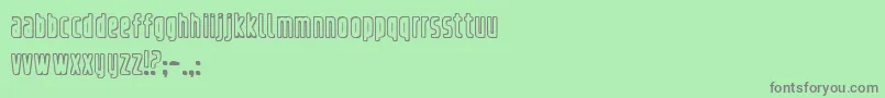 refrigerator outline Font – Gray Fonts on Green Background