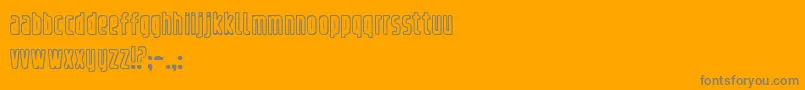 refrigerator outline Font – Gray Fonts on Orange Background