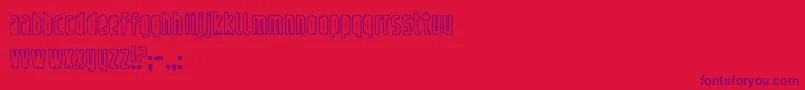 refrigerator outline Font – Purple Fonts on Red Background