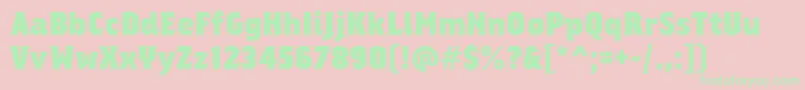 フォントregalia free – ピンクの背景に緑の文字