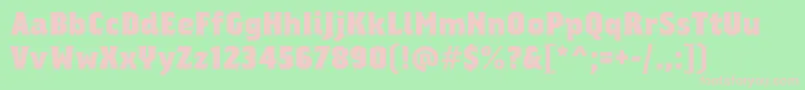 regalia free Font – Pink Fonts on Green Background