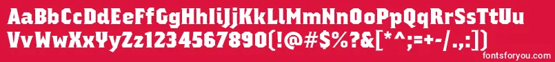 regalia free Font – White Fonts on Red Background