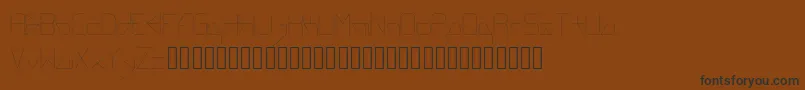 フォントregard – 黒い文字が茶色の背景にあります