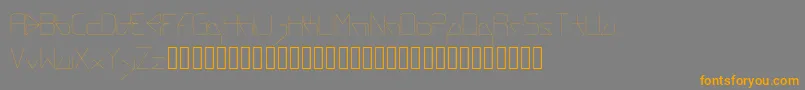 regard Font – Orange Fonts on Gray Background