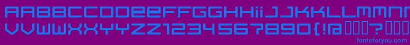 REGATA   Font – Blue Fonts on Purple Background