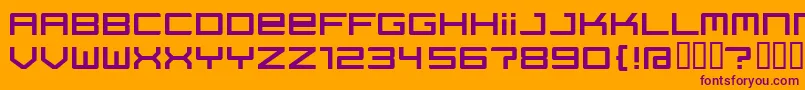 REGATA   Font – Purple Fonts on Orange Background