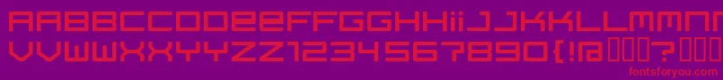 REGATA   Font – Red Fonts on Purple Background