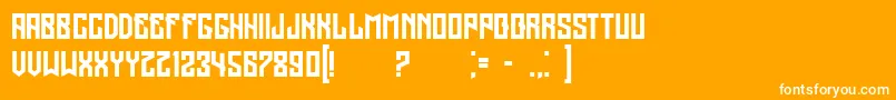 Regensburg Font – White Fonts on Orange Background