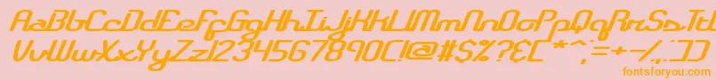 Saiba mais sobre a fonte registry Fonte registry – fontes laranjas em um fundo rosa