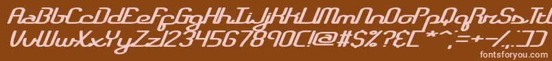 registryフォントについての詳細 フォントregistry – 茶色の背景にピンクのフォント
