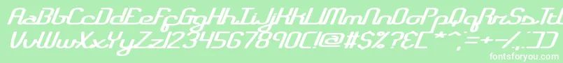 registry Font – White Fonts on Green Background