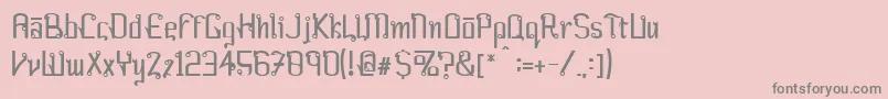 Farang ffy Font – Gray Fonts on Pink Background