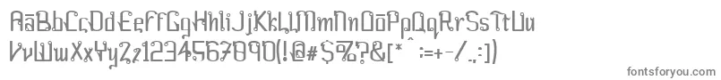 フォントFarang ffy – 白い背景に灰色の文字