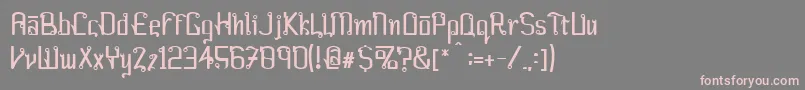 Farang ffy Font – Pink Fonts on Gray Background