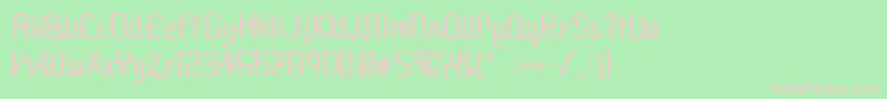 Farang ffy Font – Pink Fonts on Green Background