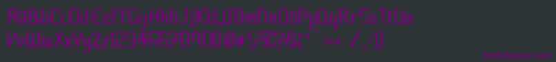 Шрифт Farang ffy – фиолетовые шрифты на чёрном фоне