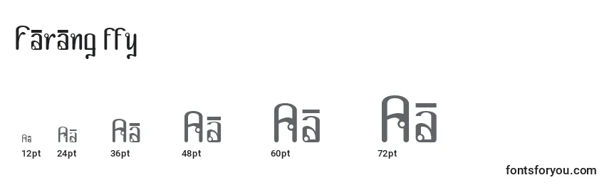 Farang ffy Font Sizes