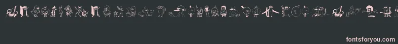 REGULAR SHOW Font – Pink Fonts on Black Background