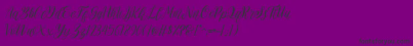 rehattyn Font – Black Fonts on Purple Background