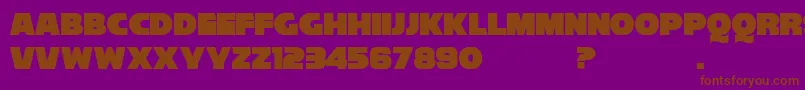 Reisenberg 2 0 D Font – Brown Fonts on Purple Background