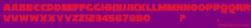 Reisenberg 2 0 D Font – Red Fonts on Purple Background