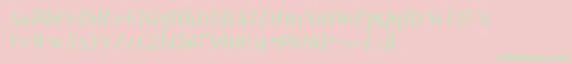 Sfphosphoruschloride Font – Green Fonts on Pink Background