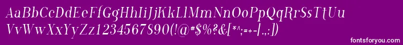 Sfphosphoruschloride Font – White Fonts on Purple Background