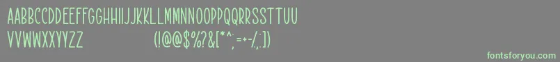 Rekobip   Free For Personal Use Font – Green Fonts on Gray Background
