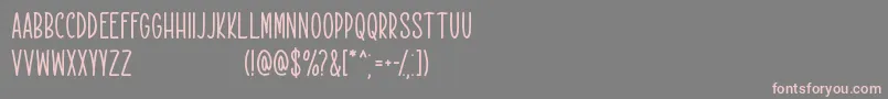 Rekobip   Free For Personal Use Font – Pink Fonts on Gray Background