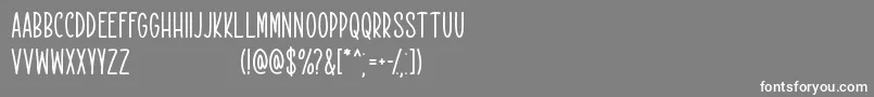 Rekobip   Free For Personal Use Font – White Fonts on Gray Background