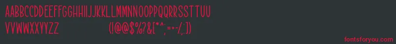 Шрифт Rekobip   Free For Personal Use – красные шрифты на чёрном фоне
