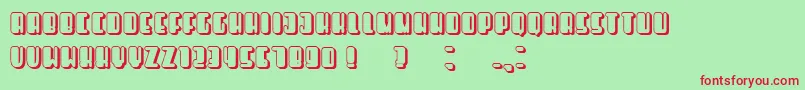 フォントReleases – 赤い文字の緑の背景