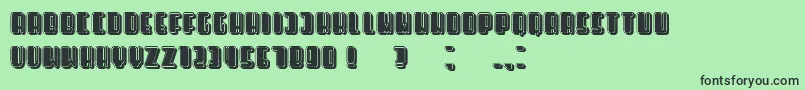 ReleasesFilled Font – Black Fonts on Green Background