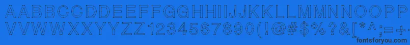 RELIERLESPOINTS Font – Black Fonts on Blue Background