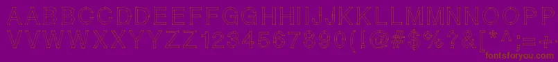 RELIERLESPOINTS Font – Brown Fonts on Purple Background