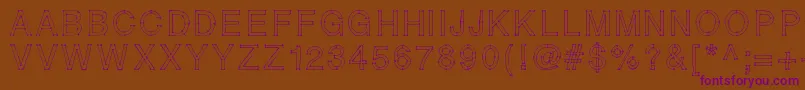 RELIERLESPOINTS Font – Purple Fonts on Brown Background