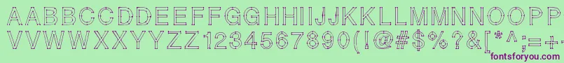 RELIERLESPOINTS Font – Purple Fonts on Green Background