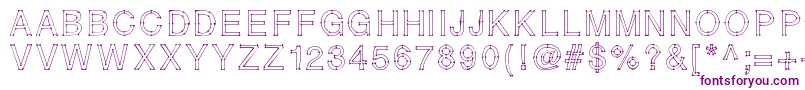 RELIERLESPOINTS-fontti – violetit fontit