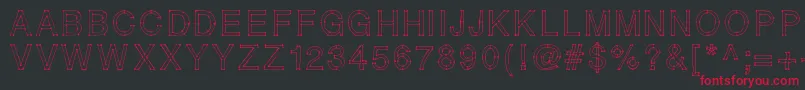 RELIERLESPOINTS Font – Red Fonts on Black Background