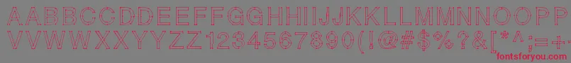 RELIERLESPOINTS Font – Red Fonts on Gray Background