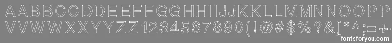 RELIERLESPOINTS Font – White Fonts on Gray Background